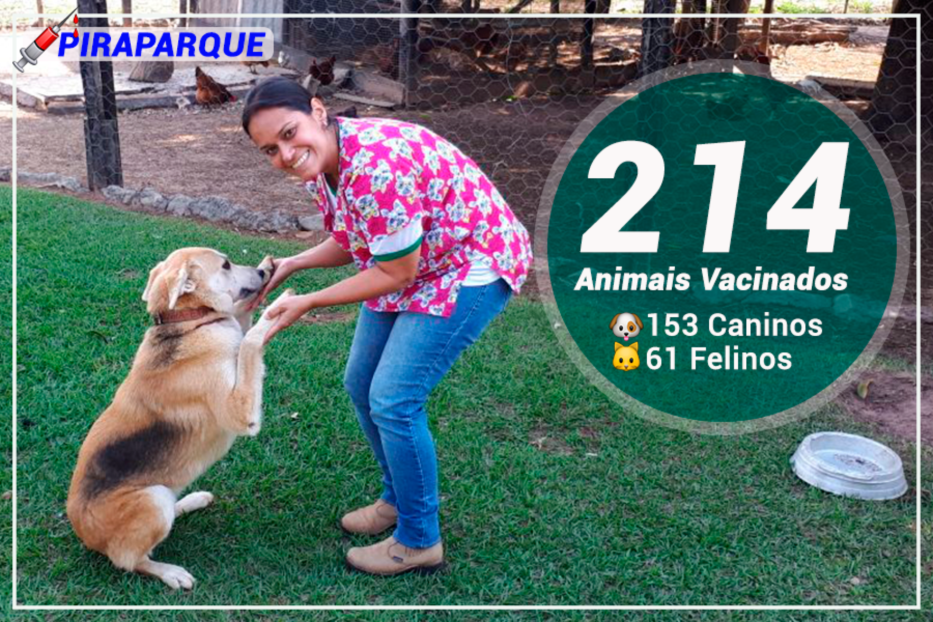 Vacinação antirrábica,  Região do Piraparque