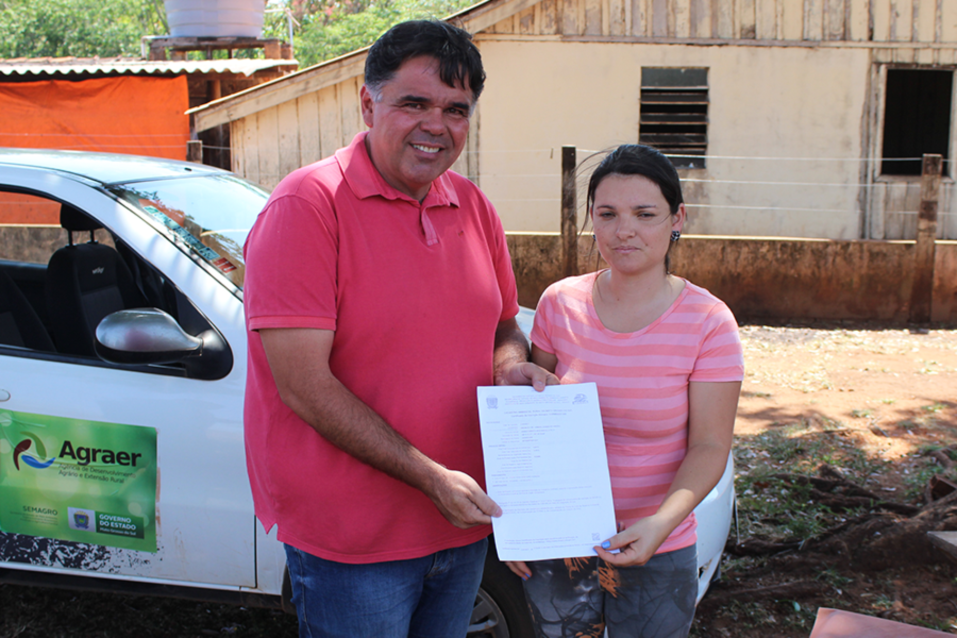 Prefeito entrega CAR para agricultores do Assentamento Boa Sorte, Região do Pedregulho.