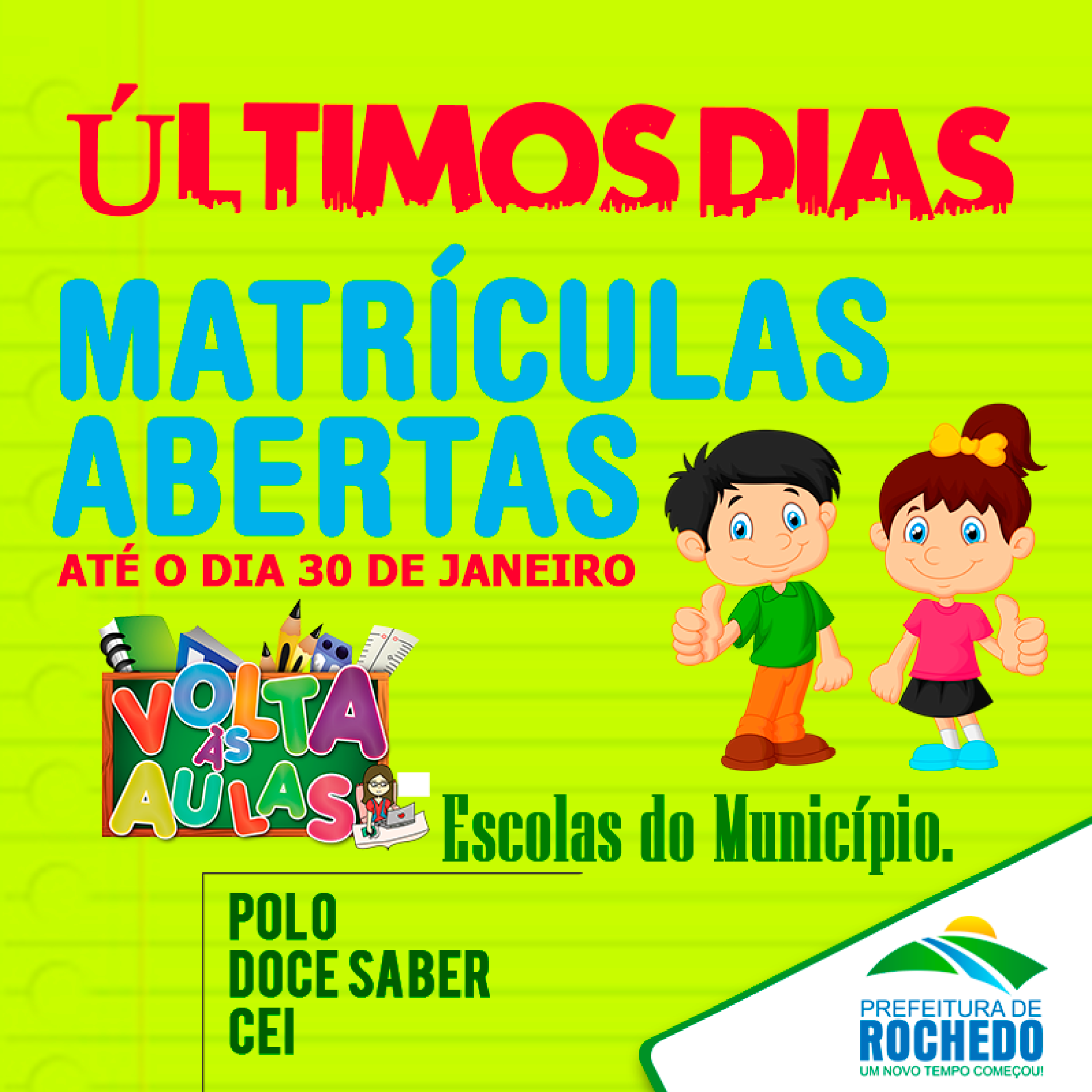 Últimos dias de matricula 