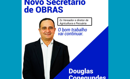 Novo secretário de obras 