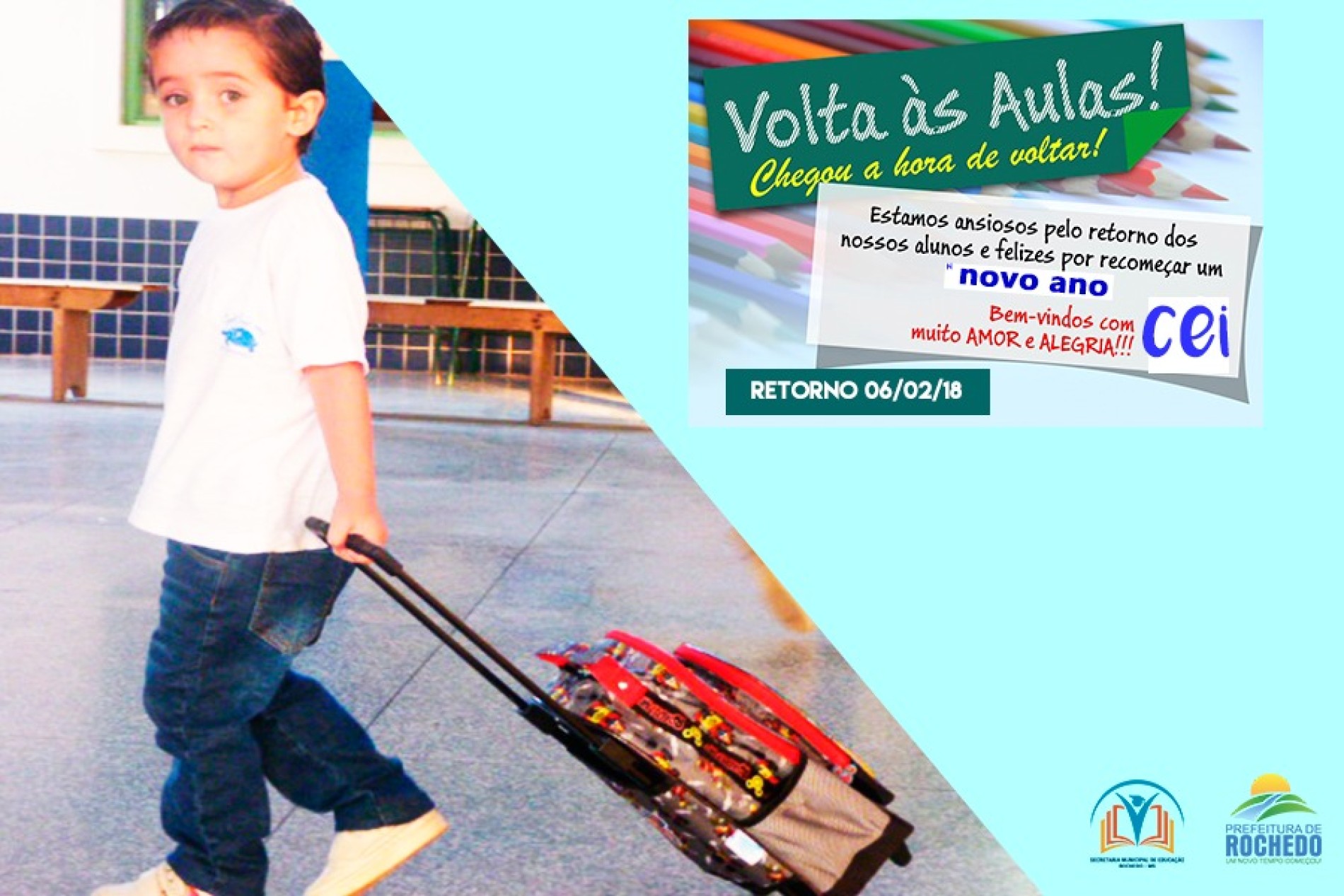 AS AULAS DO CEI ”Creche” VOLTARAM!
