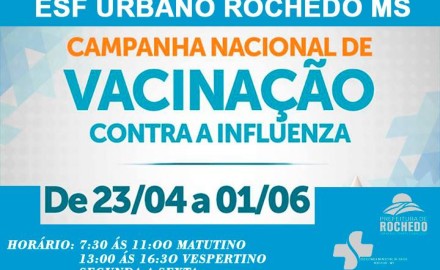 COMEÇOU A CAMPANHA DE VACINAÇÃO CONTRA A GRIPE H1N