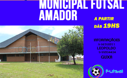 CAMPEONATO MUNICIPAL FUTSAL 2018