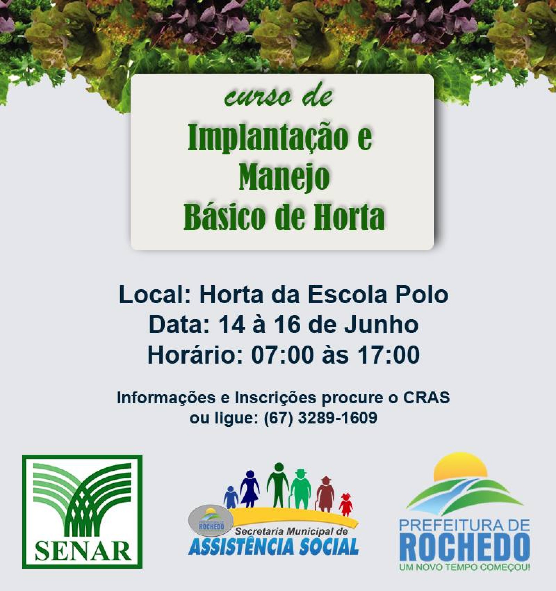 Mais um curso para Rochedo