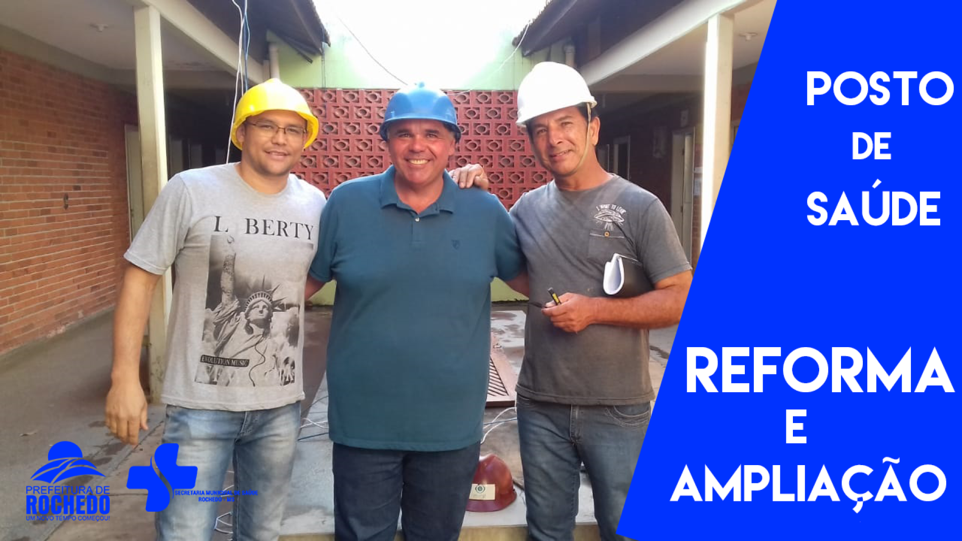 PREFEITO JUNINHO VISITA INICIO DA REFORMA DO POSTO DE SAÚDE.