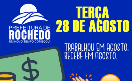 SALÁRIO NA CONTA "AGOSTO 2018"