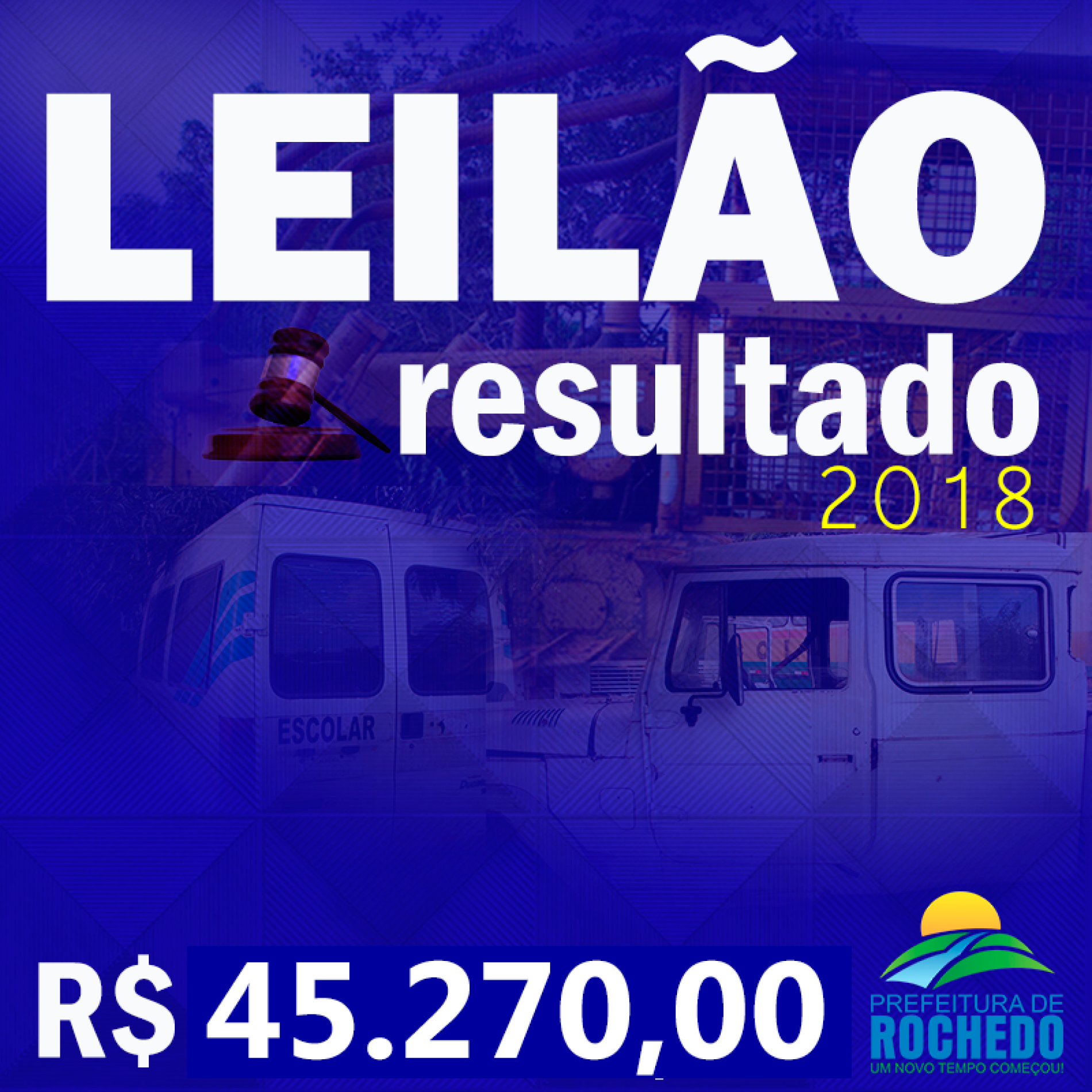Prefeitura arrecada R45.270,00 com leilão de bens inservíveis