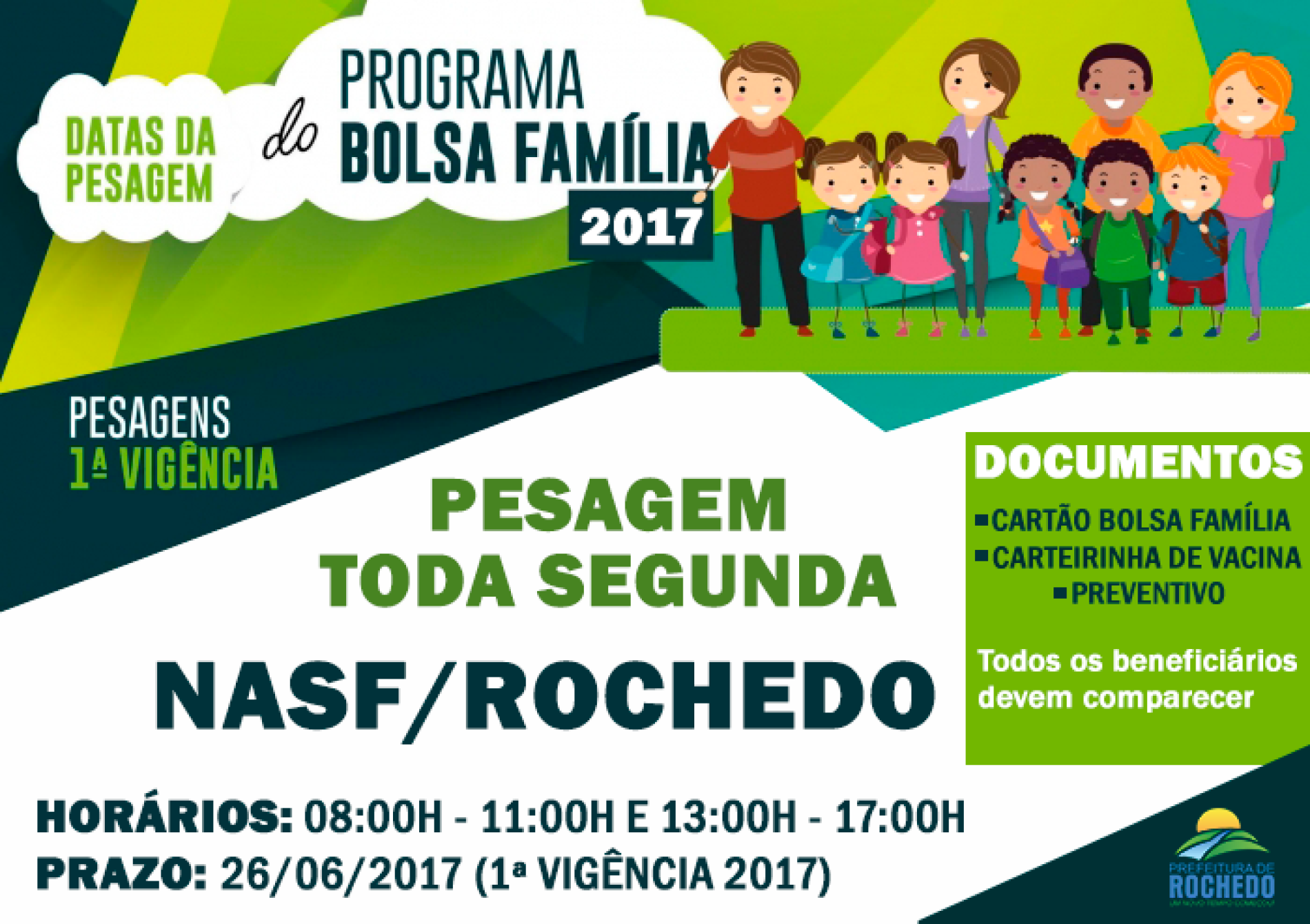 ATENÇÃO BENEFICIÁRIOS DO PROGRAMA BOLSA FAMÍLIA!