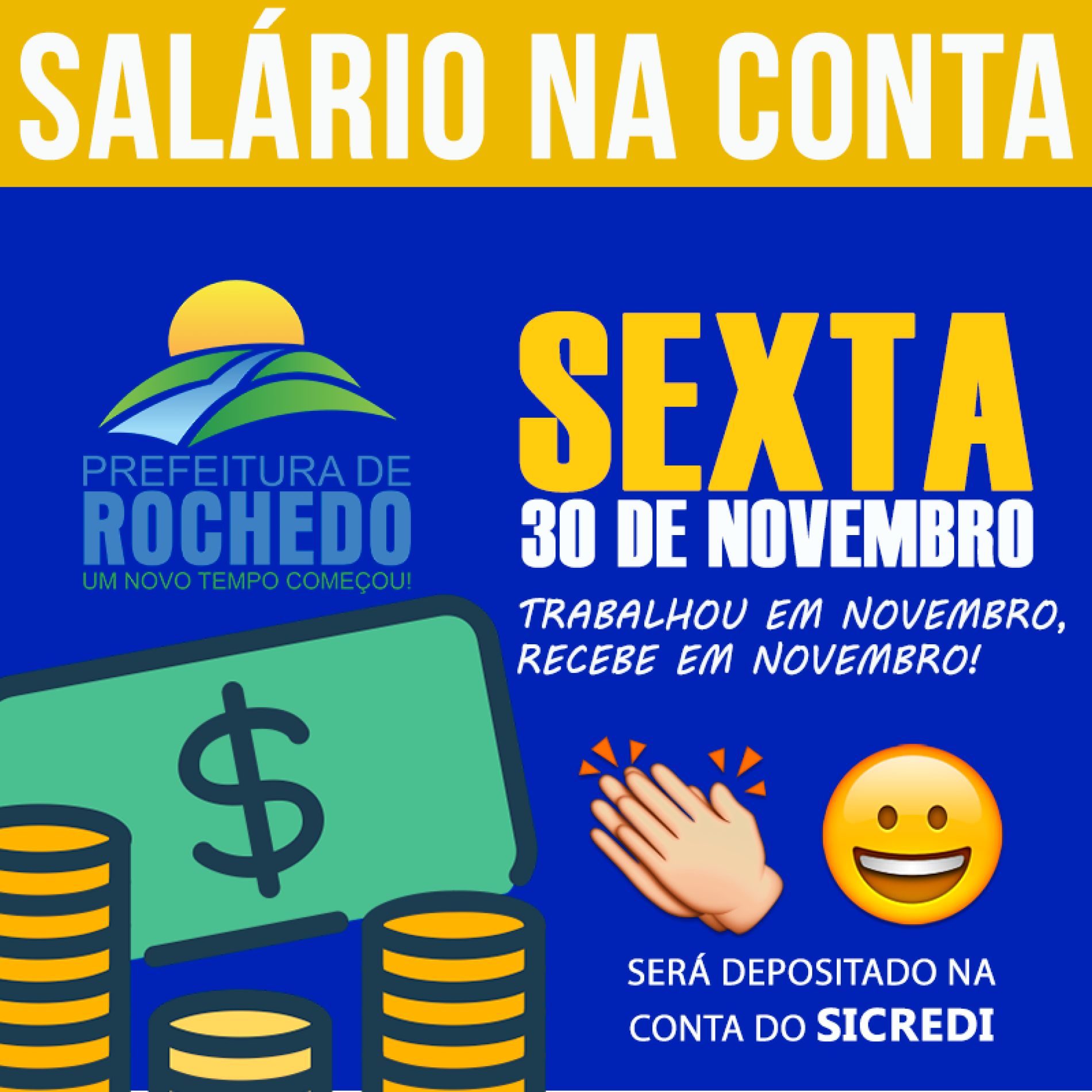 *SALÁRIO NA CONTA "NOVEMBRO 2018"*