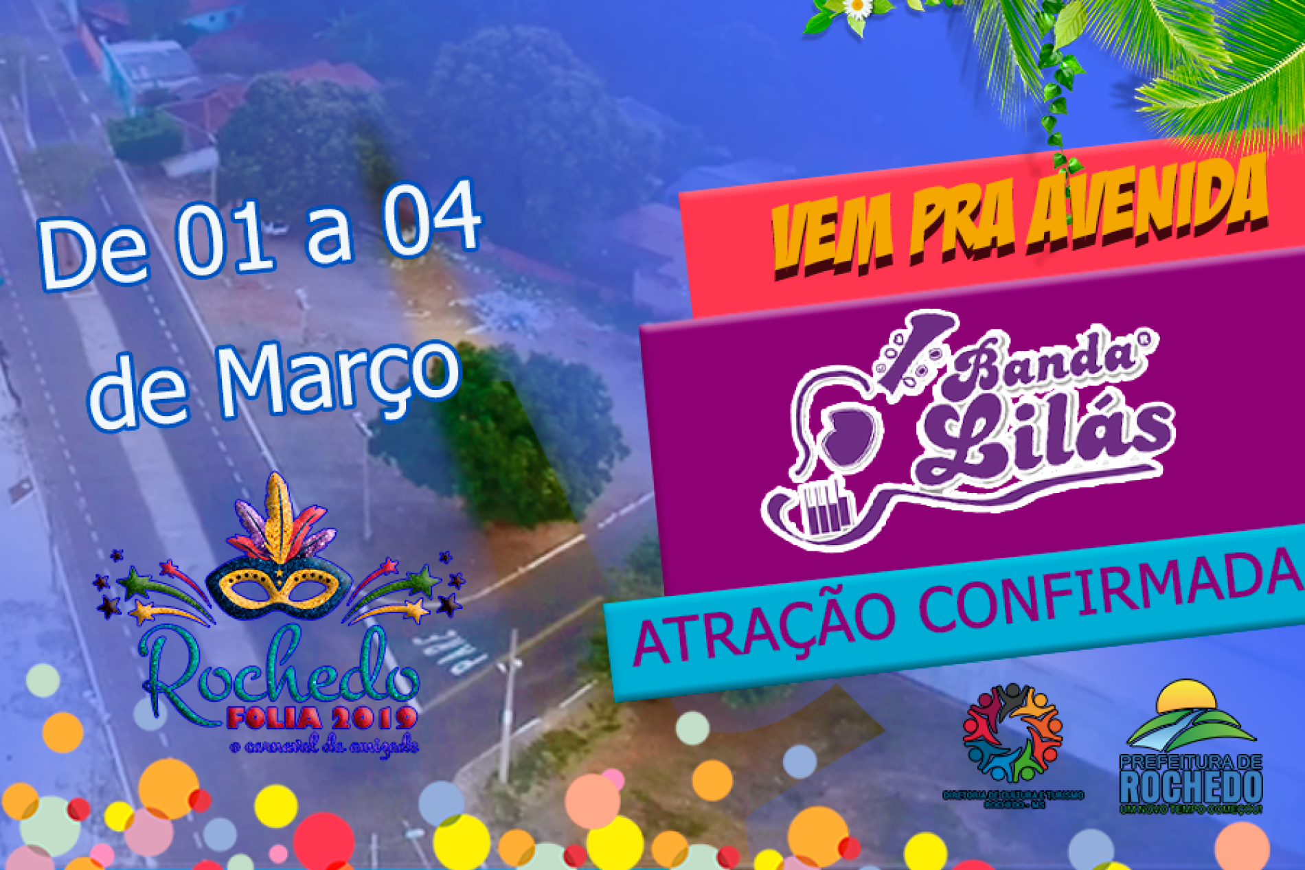 Diretoria de cultura confirma atração do “ROCHEDO FOLIA 2019”