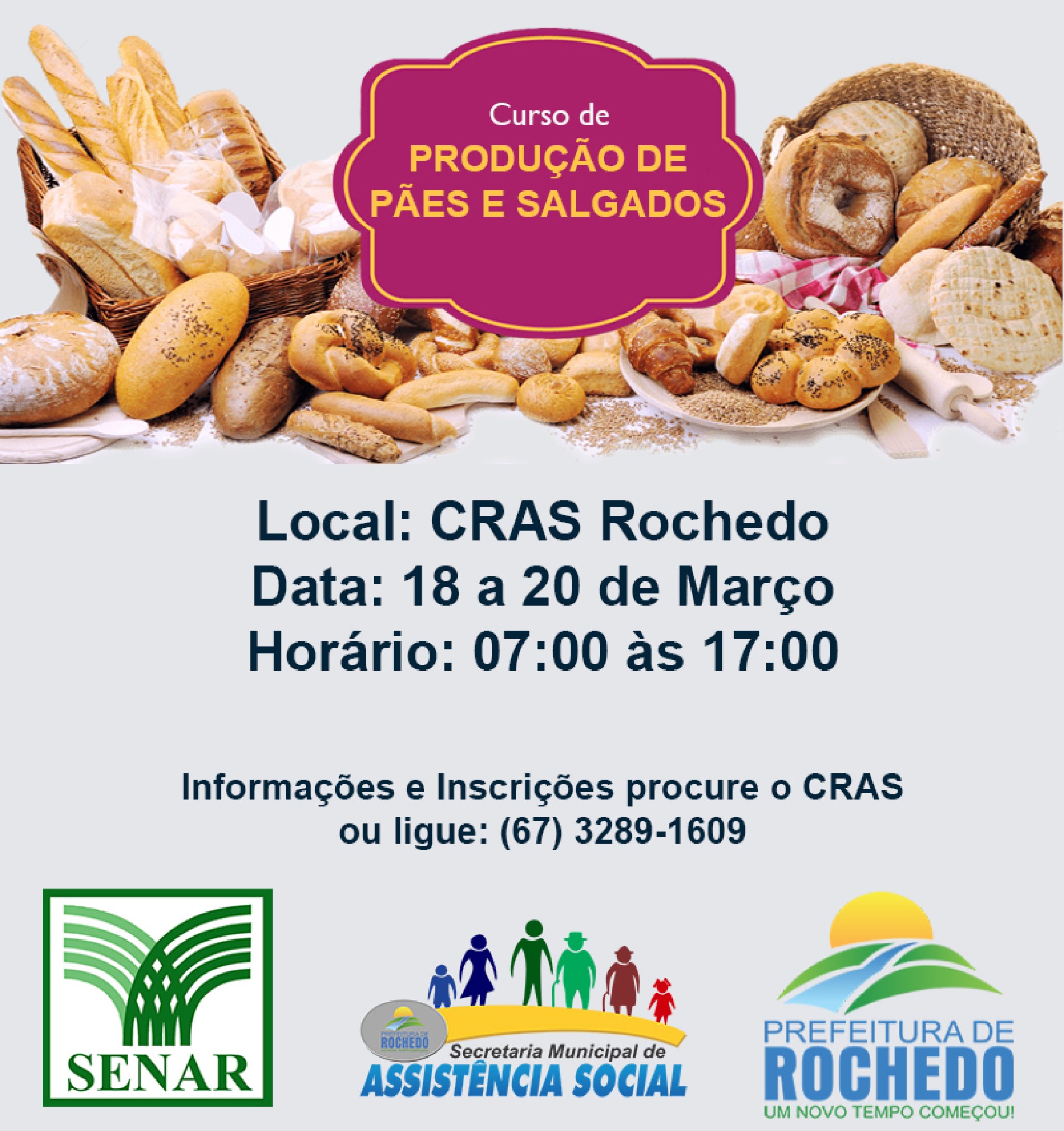 CURSO “PRODUÇÃO DE PÃES E SALGADOS”