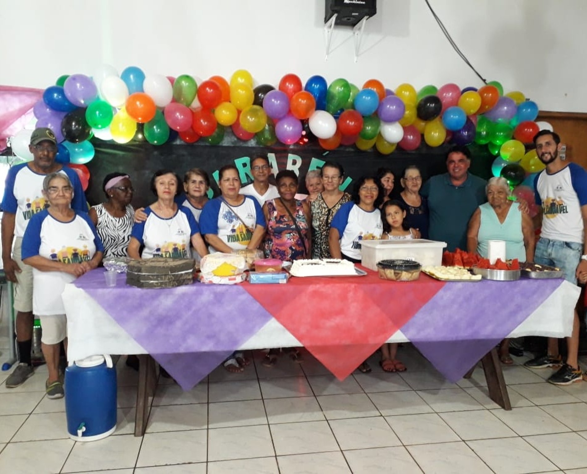 PRIMEIRA FESTA DE ANIVERSÁRIO COLETIVO DO VIDA SAUDÁVEL