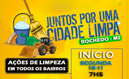 Ações de limpeza na cidade 