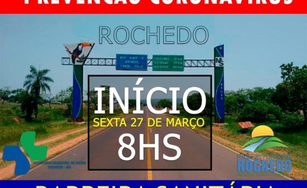 Barreira Sanitária em nosso Município 