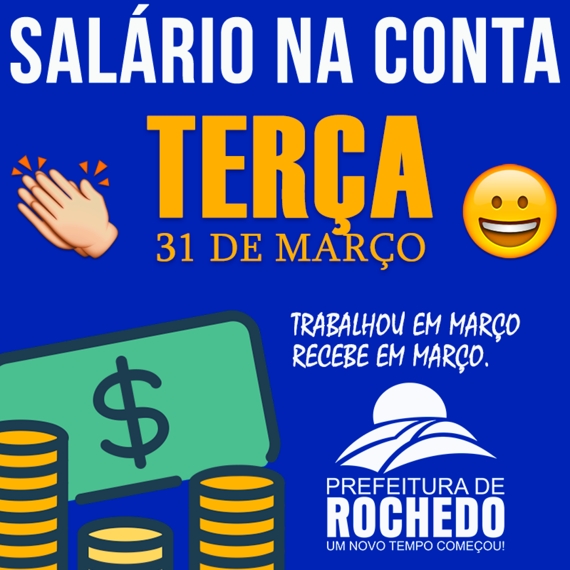 SALÁRIO NA CONTA "MARÇO 2020"