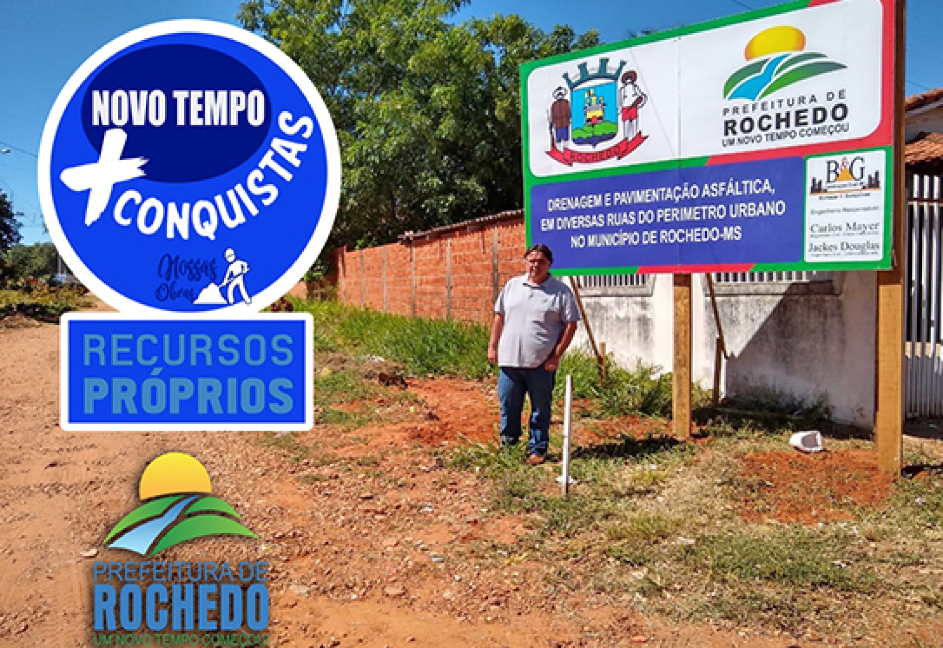 Pavimentação e drenagem asfáltica em Rochedo