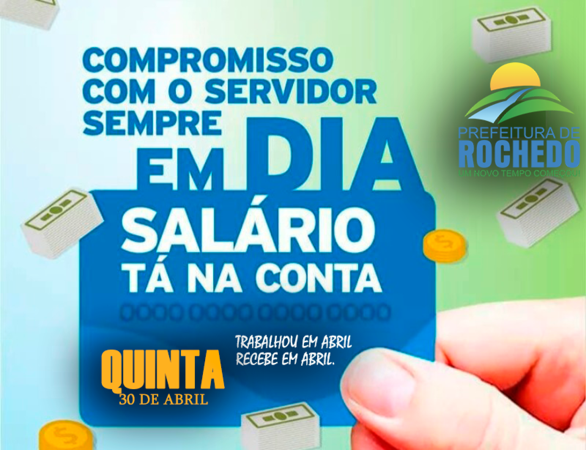 SALÁRIO NA CONTA "ABRIL 2020"