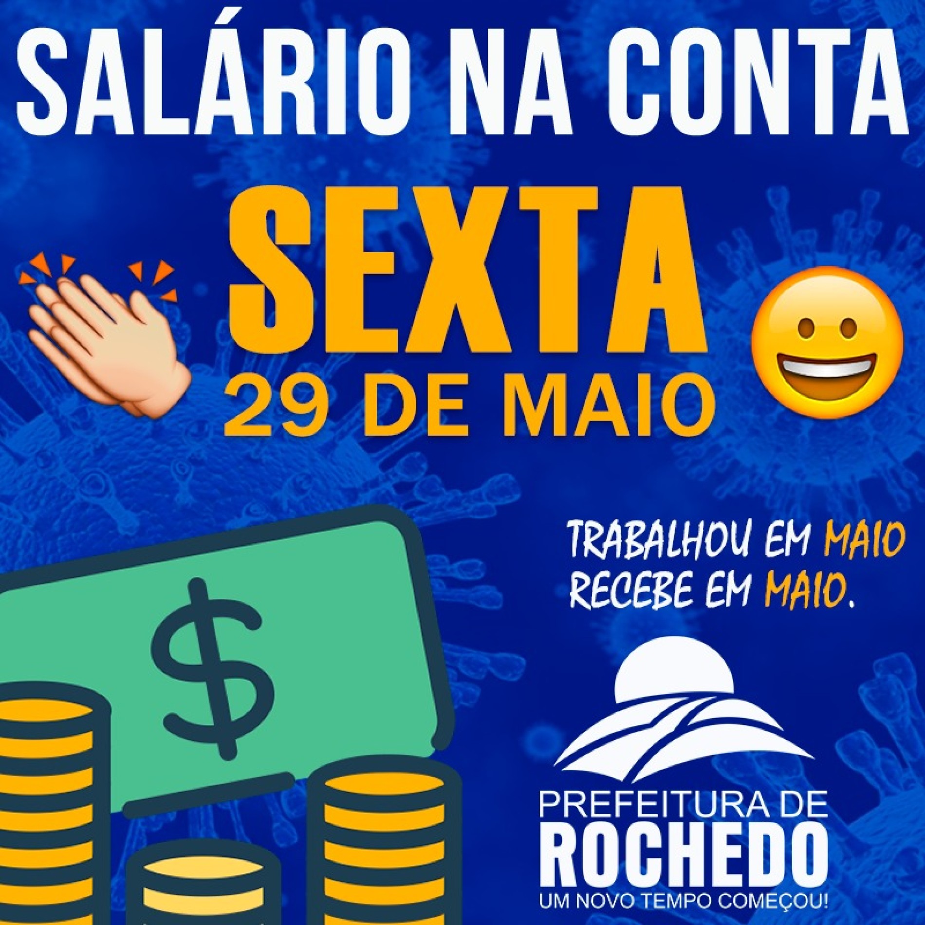 SALÁRIO NA CONTA MÊS DE MAIO