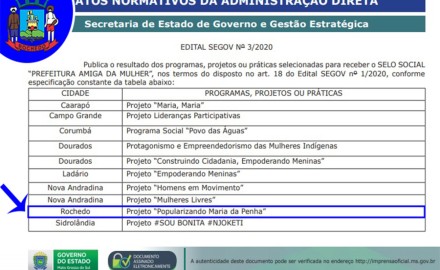 Conquista de destaque no cenário Estadual
