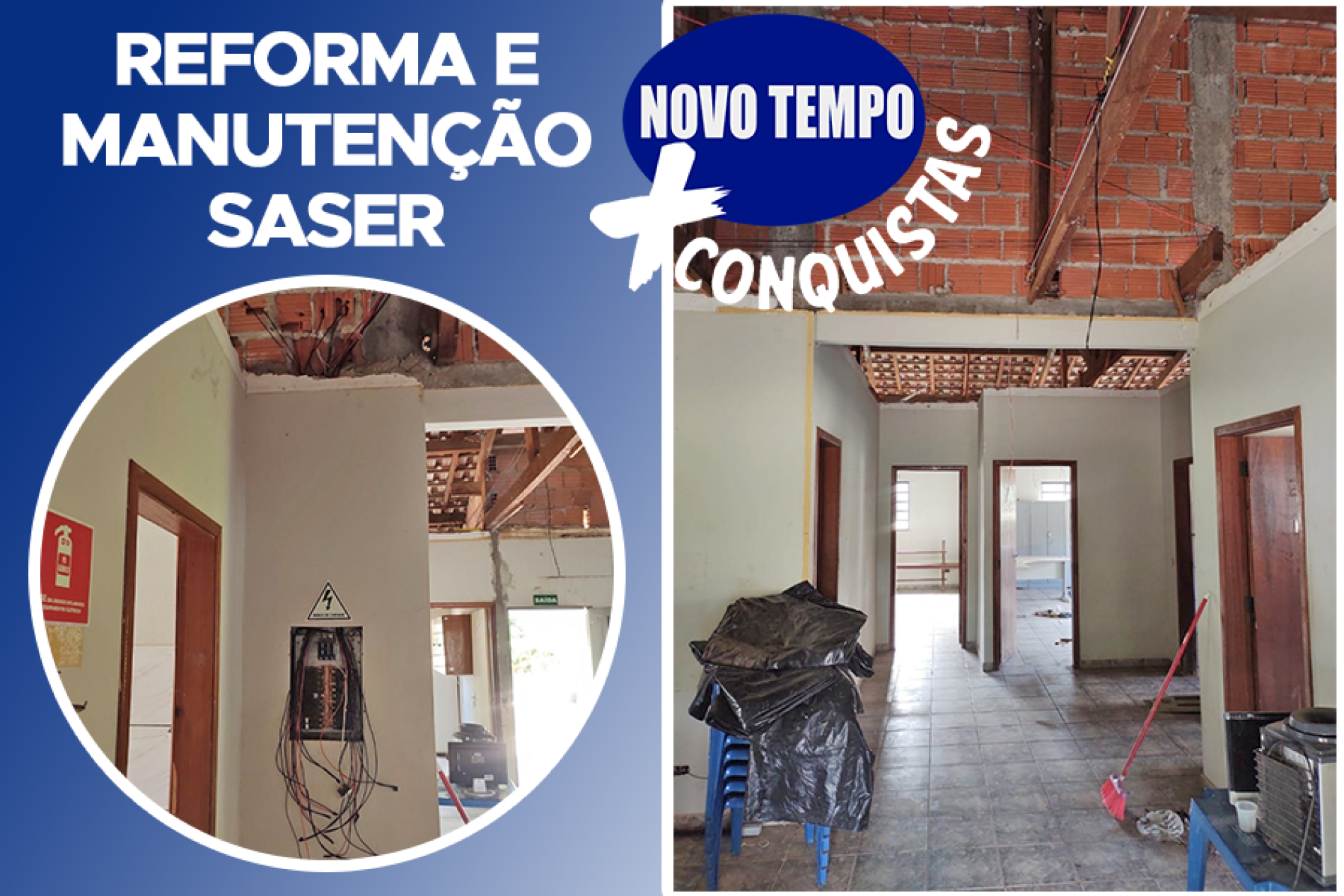 A Prefeitura de Rochedo, está realizando a reforma e manutenção da Assistência Social/SASER que posteriormente será o CRAS