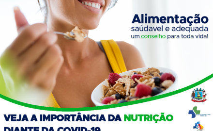 VEJA A IMPORTÂNCIA DA NUTRIÇÃO DIANTE DA COVID-19