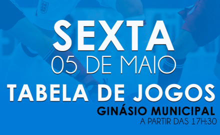 Acontece nesta sexta-feira, 05 maio, a 3° rodada da primeira Copa da Amizade de futsal veterano e sub 17.
