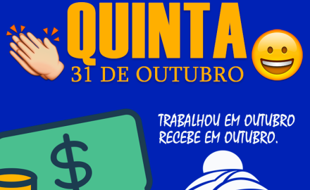 SALÁRIO NA CONTA "OUTUBRO 2019"